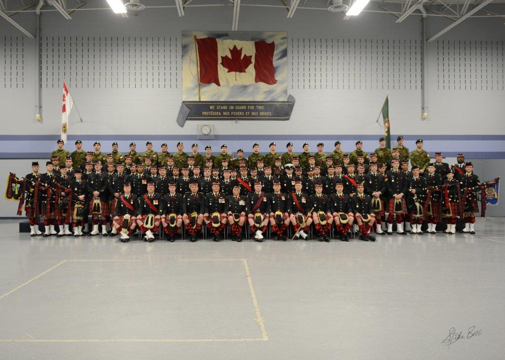 The Essex and Kent Scottish on Remembrance Day, 2017.  Photo by Spike Bell.